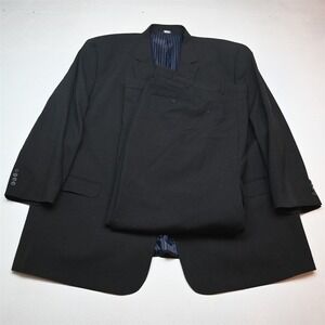 GS 60L 56x30 Charcoal Gray Wool Mens Jacket Pants Suit